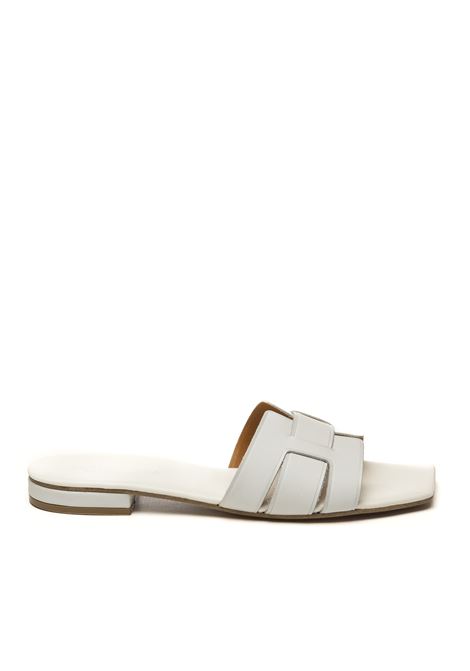 White leather assia sandal VINCENT VEGA | ASSIA PQ15HDVIT-BIANCO